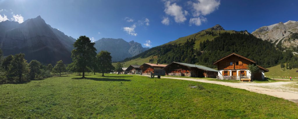 Das einmalige Engalm Panorama am Großen Ahornboden