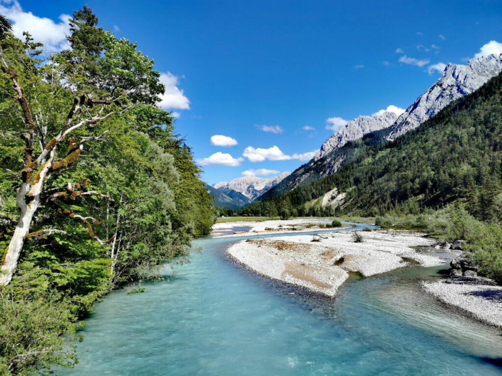 Von Hinterriss auf dem Weg zum Großen Ahornboden 